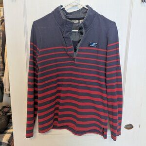 LLBean striped pullover Small